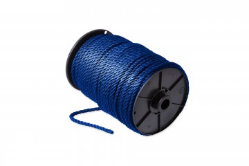 Bootlijn 3 strengs pp 12 mm blauw per meter