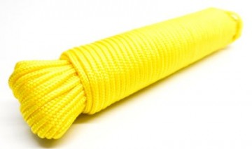 Geel touw 8 mm polypropyleen 30 meter