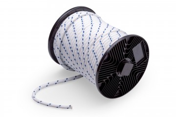 Schootlijn 12 mm wit blauw per meter