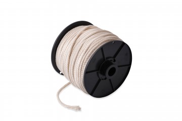 Touw geruwd pp 6 mm bruin per meter