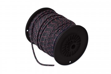 Trimlijn 6 mm zwart roze per meter